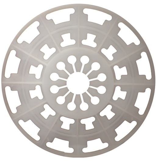 Isolatieschotel PP, Ø 140 mm. per 200