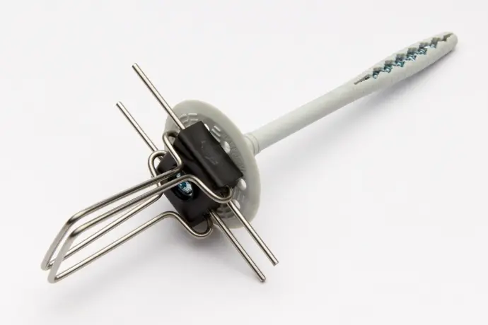 Dualfix InLine Glued-on systems Nylon 180 mm plug + screw + block/iso 12cm  per 200