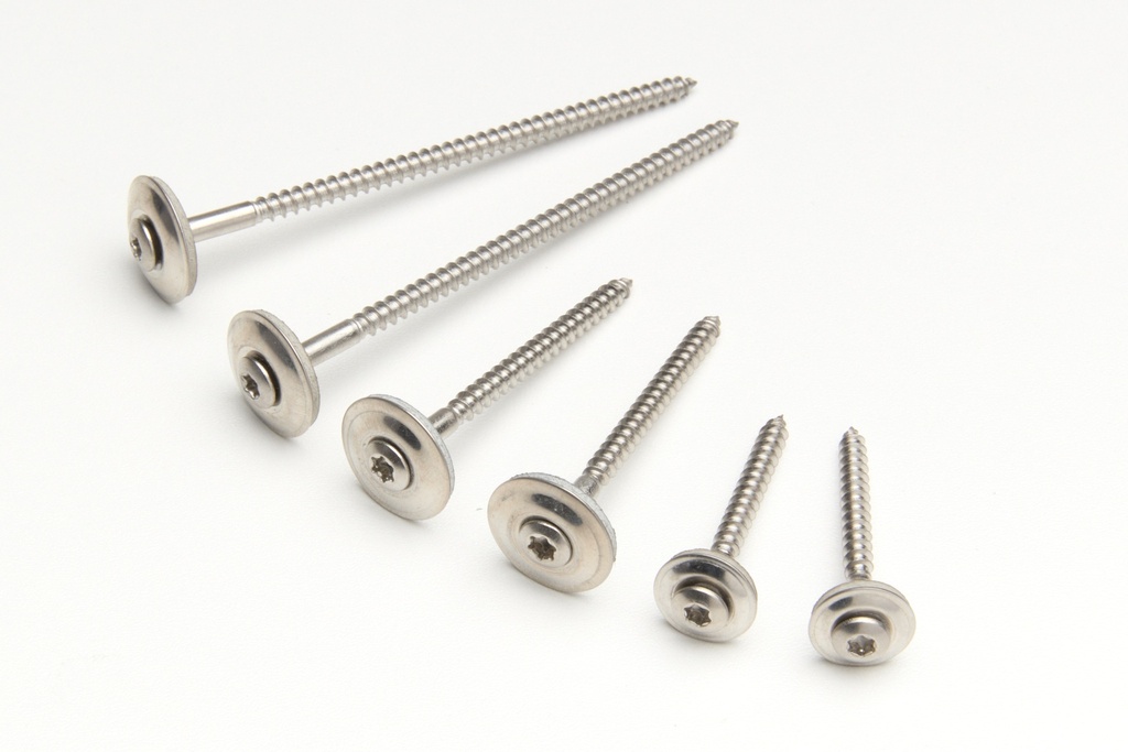 Ridge screws 4.5 x 60 A2 EDPM washer  per 200