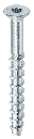 Vis à béton tête noyée zinguée  7,5 x 120 par 100