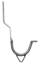 [Model 5AP] Klimhaken voor pannendak RVS A4  